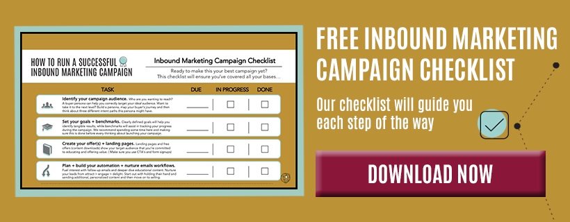 free inbound marketing checklist