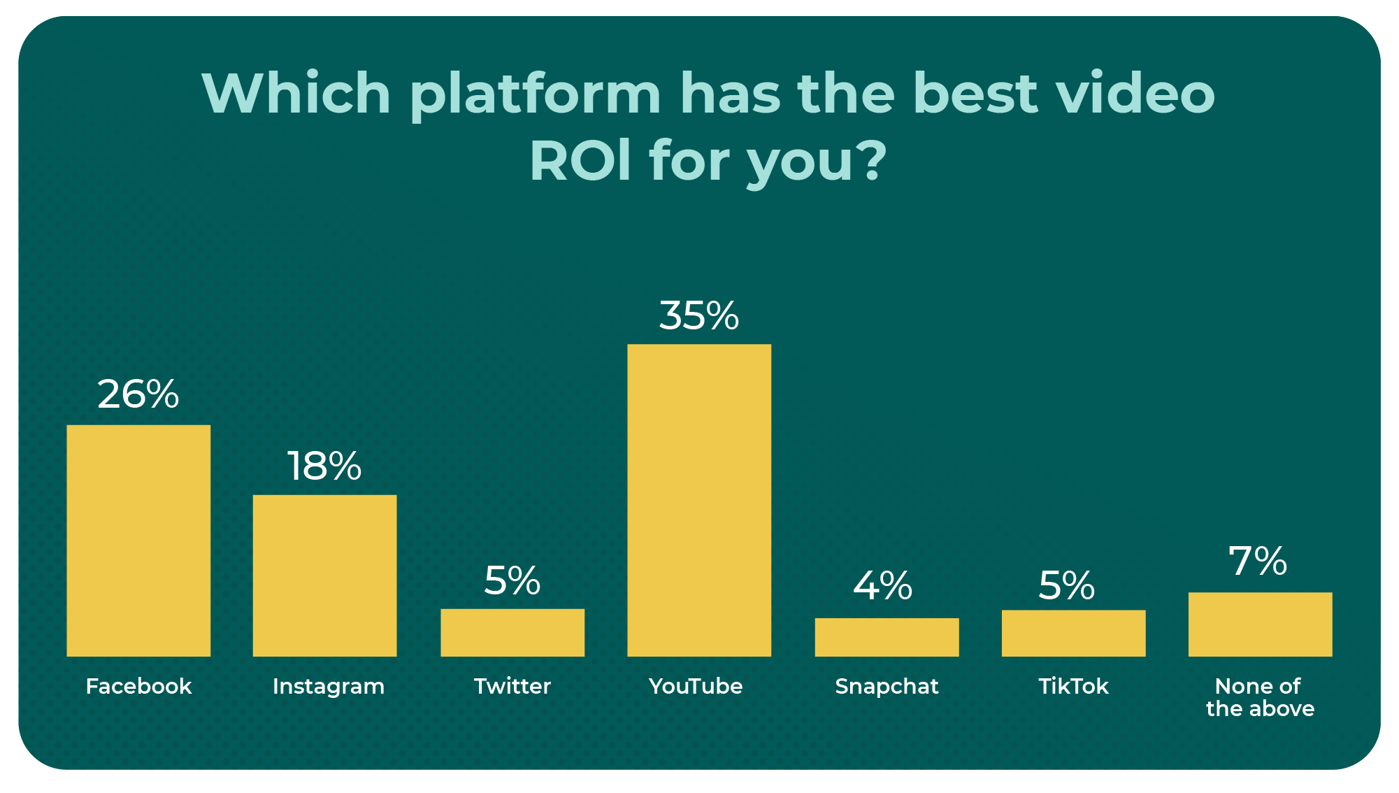 video content ROI by platform