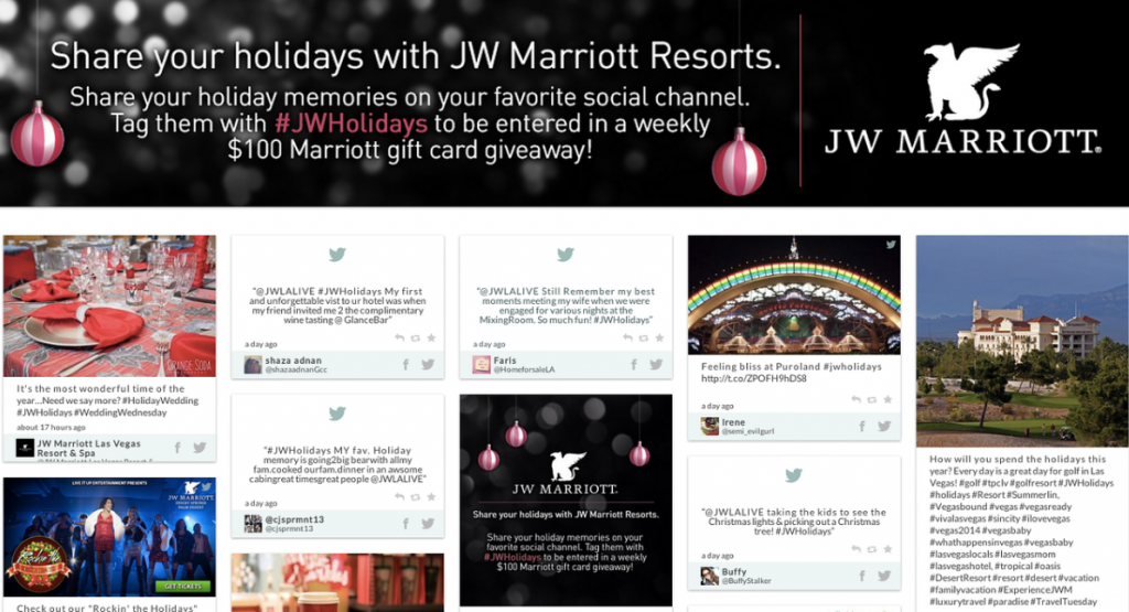 consumer holiday content example
