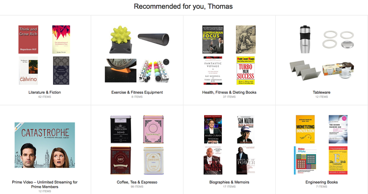 Amazon purchase recommendations