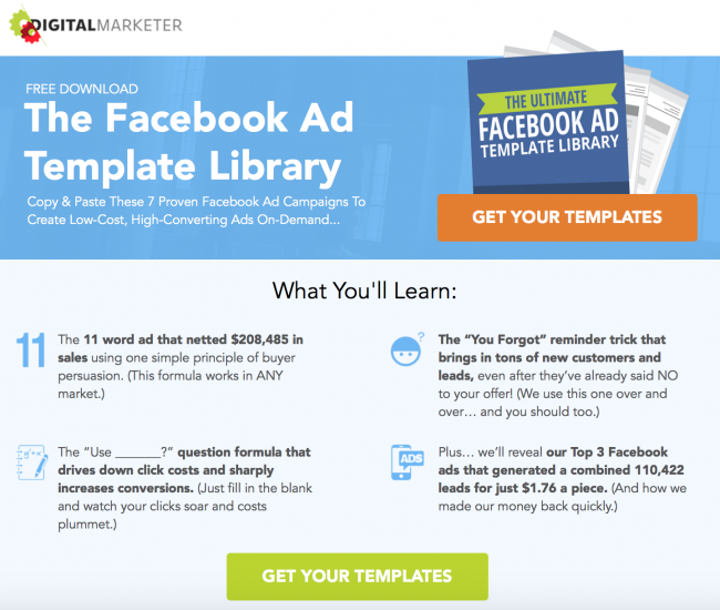 Facebook ad library infographic