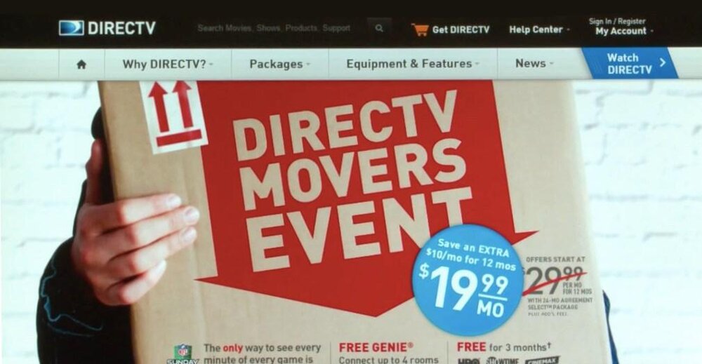 Direcet TV movers ad